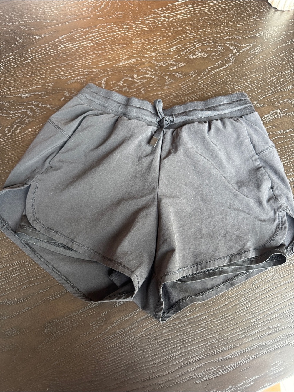 all in motion Gray Girls' Athletic Pull-Tie Shorts